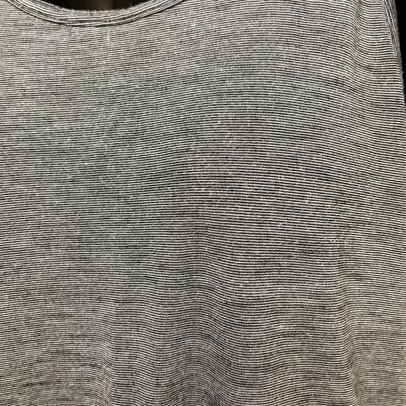 Gray micro stripe racerback work out tank - Picture 6 of 9